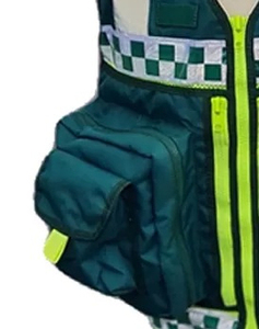 Gilet de sécurité pour ambulance, vêtement de sécurité haute visibilité réfléchissant, gilet avec fermeture éclair avant, prix avantageux, gilet tactique paramédical - Product Image 5