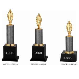 Metal 3 Winners Trophy Set with Custom Branding for Sports and Corporate Events - Product Image 1