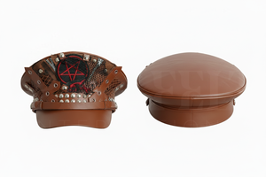 Classic Style Genuine Leather Peak <b>Cap</b> With Curved Visor Premium Quality Elegant Appearance Custom Logo Lace Decoration Peak <b>Cap</b> - Product Image 6