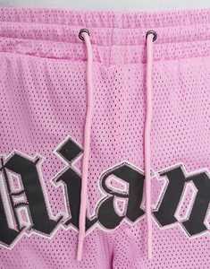 Pantalones Cortos de Baloncesto de Malla Bordada de Miami de Alta Calidad para Hombre, Cintura con Cordón, Bolsillos Laterales, Logotipo y Número Personalizados - Product Image 3