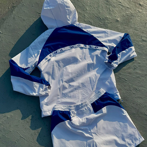 Ensemble court coupe-vent confortable pour femmes avec taille personnalisable, ensembles deux pièces élégants, ensembles de shorts d'été - Product Image 4