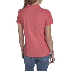 Stylish Button V Neck <b>Womens</b> Polo Shirts Short Sleeve Summer Shirt For Ladies Office Wear Slim Fit Trendy Fashionable Apparel - Product Image 2