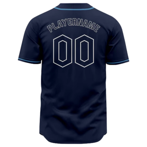 Camiseta de Béisbol para Hombre, Personalizada con Nombre de Equipo y Número 00, Impresión Serigrafiada, Poliéster Transpirable, Uniforme con Botones, Talla Adulto - Product Image 2
