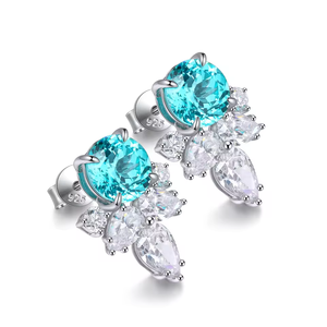 Ensemble de boucles d'oreilles en diamants de laboratoire Luxeshine Jewelry Lab Gemstone 6.6CT, boucles d'oreilles en argent sterling pour femmes - Product Image 2