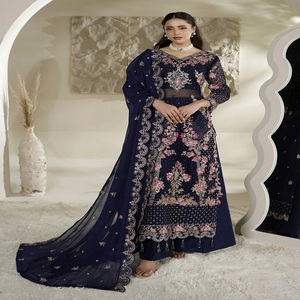 La última colección de salwar kameez para fiestas, ropa de estilo indio y pakistaní para mujer, vestido de gasa, prendas de alta calidad. - Product Image 1