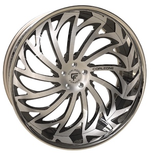 Jantes forgées sur mesure Corleone 23/24/26/28/30 pouces, 5 branches chromées, finition personnalisable pour 5, <span class=keywords><strong>6</strong></span> ou 8 trous - Product Image 5