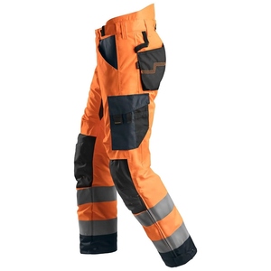 Men's Turquoise <b>Work</b> <b>Pants</b> With Reflective Stripes And Multiple Pockets For Safety Wear - Product Image 6