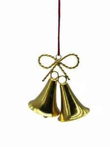 Ornement de cloche suspendu en acier inoxydable, forme classique, découpé au laser, haute qualité, fabriqué à la machine, décoration de sapin de Noël pour les fêtes - Product Image 2