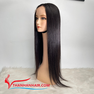 Prix de gros Perruque droite en os noir 100% Extensions de cheveux humains vietnamiens de haute qualité sans enchevêtrement petits nœuds grands en stock - Product Image 3
