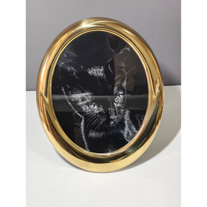 Handmade Luxury Metal Photo <b>Frame</b> Oval Shape <b>Gold</b> Color Designer Photo Holder Premium Quality Hot Sale Metal Photo <b>Frame</b> - Product Image 4