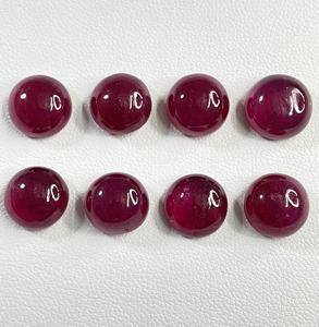 100% Natural <b>Ruby</b> Cabochon Reddish Pink Color Heat & Treated Round Fine Quality Loose Gemstone for Jewelry Making at Best Price - Product Image 1