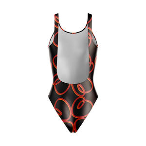 Traje de Baño Bikini de Corte Regular para Mujer, Estampado Floral 3D, Escote Redondo, Tejido Transpirable de Spandex/Poliéster - Product Image 5