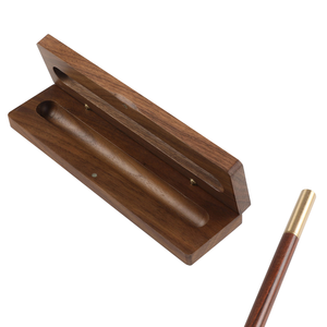 Nest Quality Elegant Handmade Wood Pen <b>Box</b> Gift Packaging for Gel Ballpoint Roller Pen Custom logo Wooden <b>Box</b> - Product Image 3