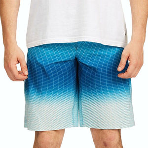 Shorts de bain personnalisés pour hommes, séchage rapide, respirants, en toile, taille mi-haute, avec cordon de serrage, poches imprimées, en polyester, pour la plage et le surf - Product Image 2