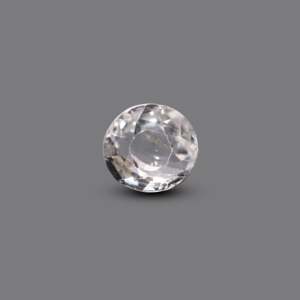 Loose 4.5 Carat White Zircon Gemstone for Fine Jewelry Natural Raw Stone - Product Image 1