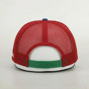 Multicolor Trucker <b>Hat</b> Blue Red Green Mesh Snapback Embroidered Script Logo Adjustable 6-Panel Unisex Casual Outdoor - Product Image 6