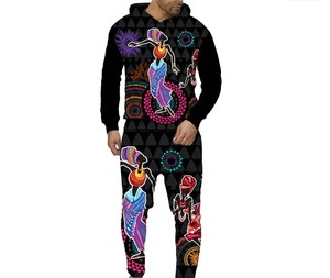 TENDENCIAS CLÁSICAS Chándal Unisex Bohemio con Capucha, Color Sólido, Manga Larga, Bolsillos Laterales, Cintura Elástica con Cordón, Poliéster Ligero - Product Image 3