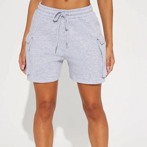 Shorts de mezclilla premium para mujer con diseño de cintura con presillas y pedrería, estilo streetwear de algodón lavado - Product Image 3