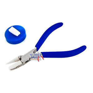 Alicates de punta plana de acero inoxidable para fabricación de pendientes S-380-RF 100 gramos 125 mm D - Product Image 1