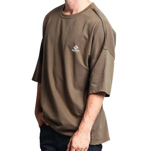 เสื้อยืดโอเวอร์ไซส์สั่งทำขายส่งสำหรับผู้ชาย ผ้าฝ้าย 100% เนื้อหนา ระบายอากาศได้ดี ทรงไหล่ตก พิมพ์ลายกราฟิก สไตล์วินเทจ แบบเรียบ - Product Image 6