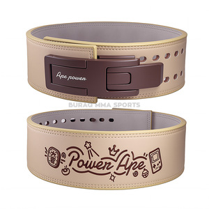 Cinturón Profesional de Levantamiento de Pesas para Entrenamiento en Gimnasio, de Goma Natural y PVC, Impermeable, Resistente al Viento, Unisex, con Cierre de Hebilla, BURAQ MMA SPORTS - Product Image 1