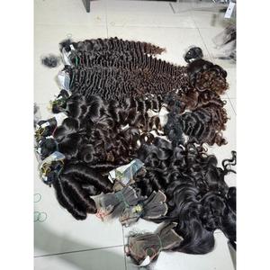 Lots de Cheveux Naturels Noirs Non Traités, Ondulés Profonds, en Trame, Provenant d'un Donneur Unique Vietnamien, Vente en Gros - Product Image 4