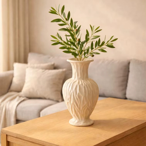 Elegant Pattern Custom Home Office Decoration Ceramic Vase Latest Style Luxury Home Decorative Enamel Big Flower Ceramic Vase By - Product Image 1