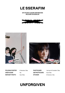 LE SSERAFIM - [ UNFORGIVEN ] 1er Álbum de estudio (Versión WEVERSE) ÁLBUM DE K-POP MÁS VENDIDO EN COREA - Product Image 3