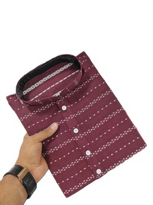 Kurtas indias largas de algodón para hombre en tela de algodón de primera calidad, diseño de tejido de algodón suave premium, ropa étnica para festivales. - Product Image 1
