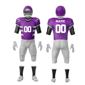 Uniformes de fútbol americano sublimados personalizados de alta calidad, producto de moda, conjunto de camiseta y pantalones cortos de fútbol americano - Product Image 1