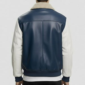 Vestes en cuir véritable marron pour hommes avec veste bomber en cuir noir véritable à capuche amovible pour hommes, veste d'hiver pour hommes - Product Image 2