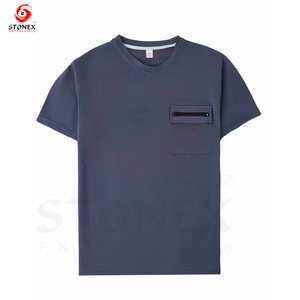 Camiseta Formal Personalizada para Hombre con Bolsillo, Tejido Grueso 100% Poliéster, Logotipo Bordado, Corte Regular - Product Image 1