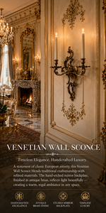 Crystal Venetian Baroque Luxury <b>Wall</b> <b>Sconce</b> Decorative <b>Wall</b> <b>Light</b> with Ornate Mirror Detailing Elegant Brass Arms crystal handle - Product Image 4