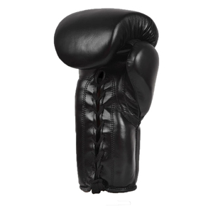 Gants de boxe en cuir noir à lacets, pour entraînement complet des doigts, pour adultes, gants de boxe spéciaux en vente - Product Image 3