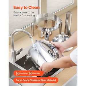 Dispenser per Bevande in Acciaio Inox da 2,7 Galloni, Erogatore di Bevande Calde e Fredde per Caffè, Tè, Alcolici - Qualità Premium - Product Image 6