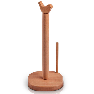 Modern Solid Wood <b>Paper</b> Towel Holder Eco-Friendly <b>Kitchen</b> Roll Stand With Weighted Base Modern Tissue For Home Restaurant Decor - Product Image 3