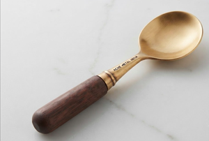 Juego de servidores de ensalada Royale GoldWood de acero inoxidable con mango de palisandro para el hogar, hoteles, restaurantes y hoteles de lujo. - Product Image 2