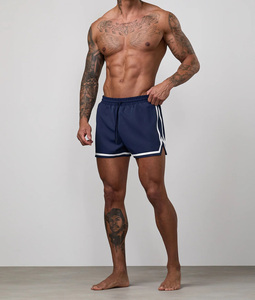 OEM Custom Blue & White Contrast Casual High-Quality Men’s Summer <b>Shorts</b> – Breathable Quick-Dry Eco-Friendly 100% Cotton <b>Shorts</b> - Product Image 5