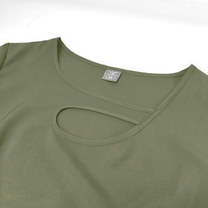 Unisex Olive Green Denim Scrub Set Short Sleeve <b>Top</b> Pockets Elastic Waist Pants Hospital Uniforms Nurses Doctors - Product Image 5