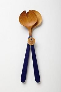 Ensemble de cuillères de service en bois, finition mate, design minimaliste, couverts réutilisables pour cadeaux - Product Image 1