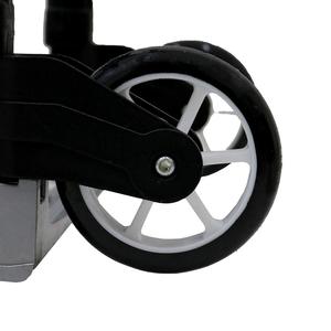 <b>Foldable</b> Aluminium Luggage Cart 80 Kg Capacity | Heavy Duty Hand Puller <b>Trolley</b> with Wheels for Travel & Home Use - Product Image 1