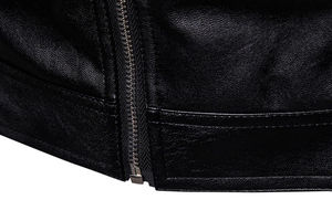 Chaquetas de Cuero para Hombre, Diseño Nuevo, Cuello Alto, Resistentes al Viento, Color/Logotipo Personalizado, Ropa Casual Urbana, Venta al Por Mayor - Product Image 5
