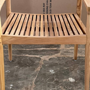 Silla de Jardín de Diseño Clásico para Decoración de Muebles de Hotel con Estructura Resistente de Madera de Teca - Product Image 6