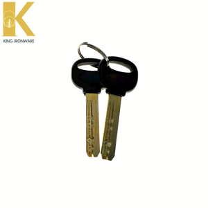 Kit de serrure de porte avec 3 clés, cylindre de serrure de porte, 60 mm de recul, chromé brillant, prix d'usine - Product Image 3