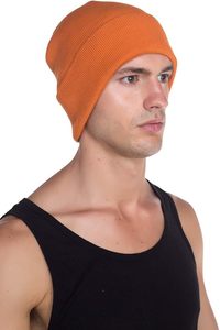 Beanie <b>Hat</b> for Men Women, Unisex Plain Cuffed Knit Skull Cap, Stretchy <b>Warm</b> Winter Casual <b>Hat</b> - Product Image 3