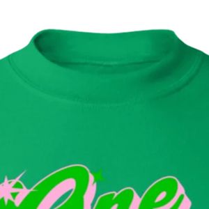 Sudadera Gráfica Verde One Nine Oh Eight con Cuello Redondo, Manga Larga, Puños Acanalados, Top Casual de Forro Polar para Mujer, Moda Urbana - Product Image 4