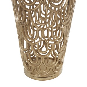 Vase de table haut en métal craquelé transparent minimaliste, support décoratif pour fleurs, accent d'intérieur, prêt à l'emploi, moderne et élégant - Product Image 5