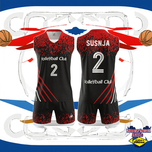 Uniforme Personalizado de Voleibol para Hombre, Conjunto de Camiseta y Pantalones Cortos, Impresión de Alta Calidad con Transferencia Térmica, Nombre del Jugador 100% en la Parte Delantera - Product Image 4