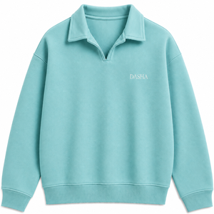 Sweat-shirt de sport à col rond et manches longues en coton 100% épais grande taille avec logo personnalisé - Product Image 1