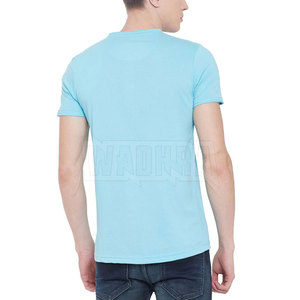 เสื้อยืดซับลิเมชั่นผ้าโพลีเอสเตอร์/คอตตอนเนื้อแน่น ดีไซน์ไม่ซ้ำใคร มีสินค้าในสต็อก สำหรับผู้ชาย พิมพ์โลโก้ตามสั่ง ระบายอากาศได้ดี แห้งเร็ว - Product Image 3